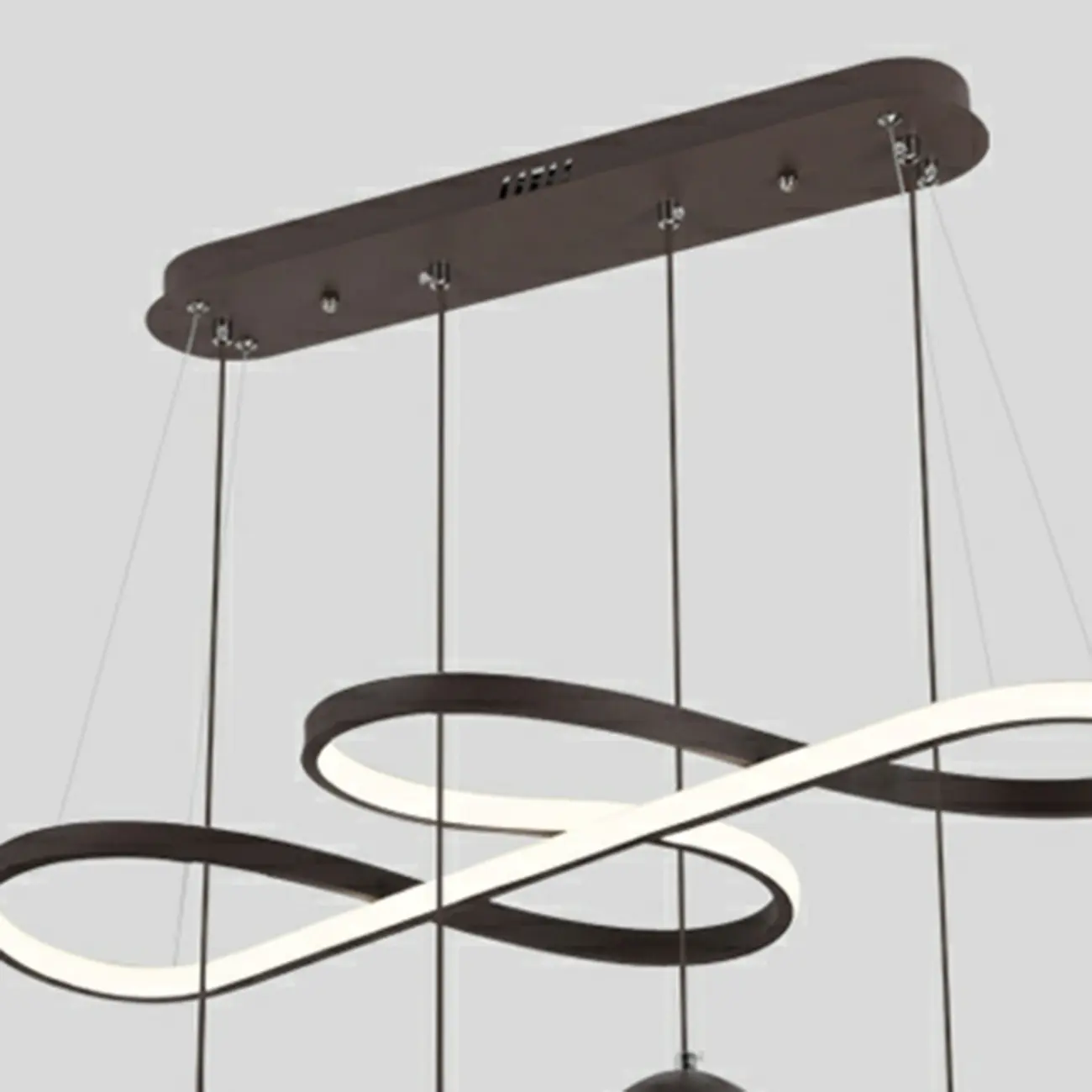 Adjustable Black 5/6-Light Geometric Pendant Light Image - 10 | homeyfad