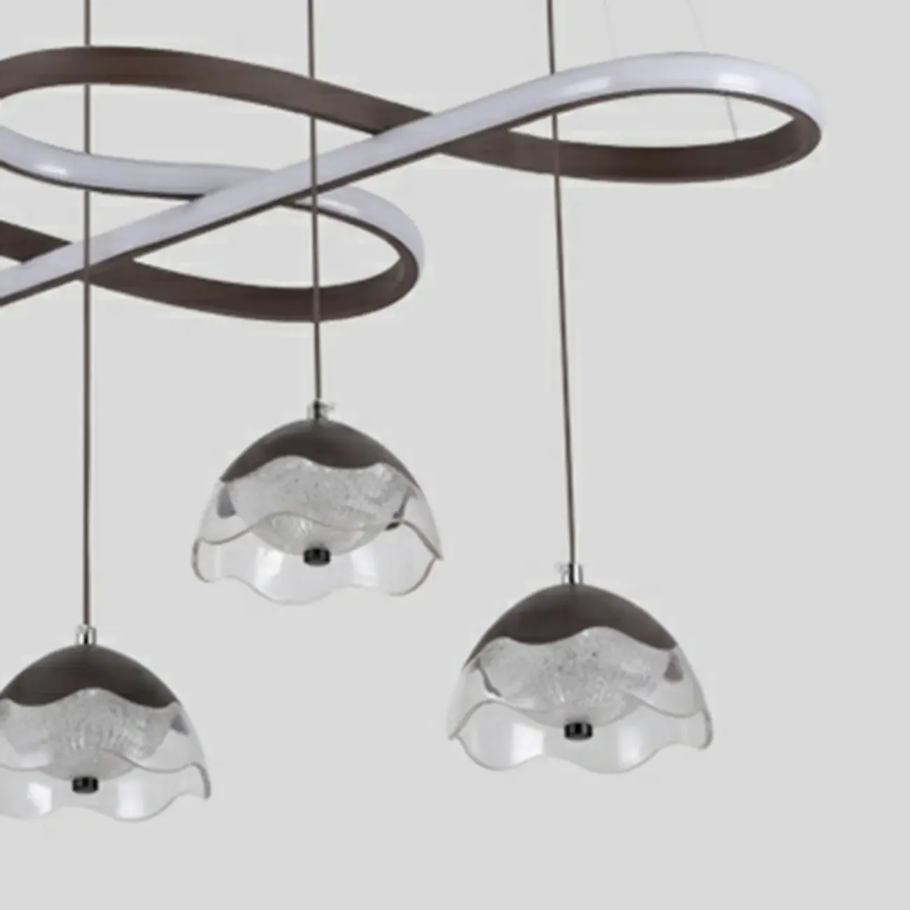 Adjustable Black 5/6-Light Geometric Pendant Light Image - 11