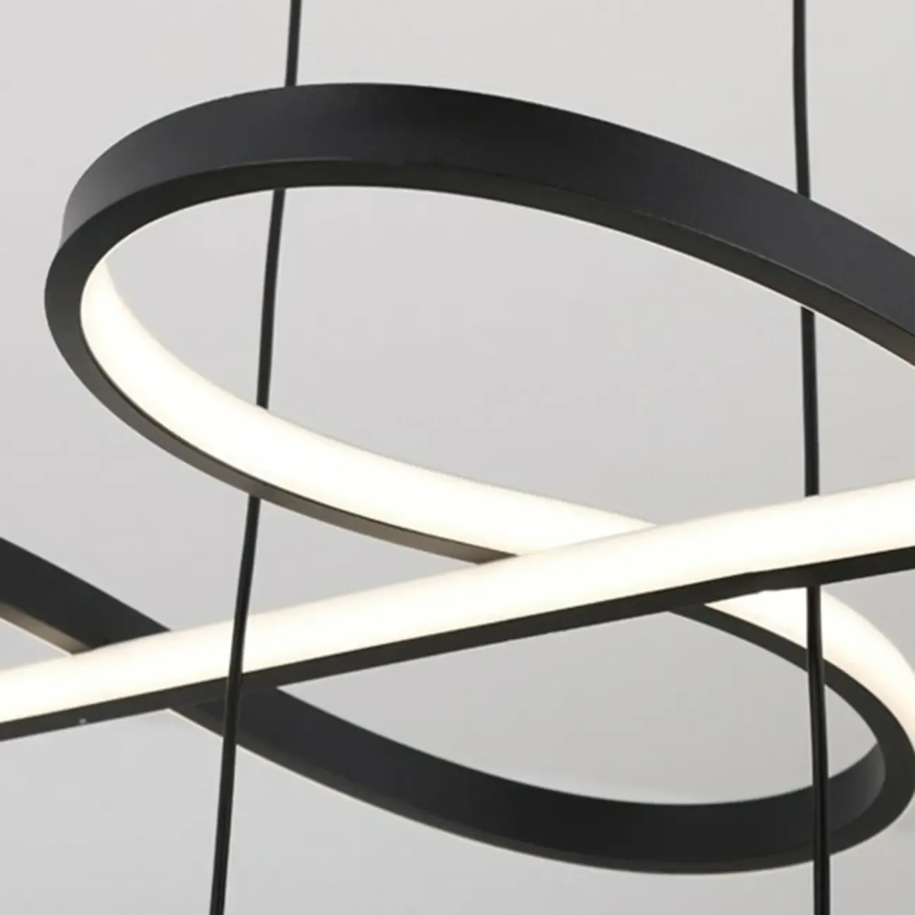 Adjustable Black 5/6-Light Geometric Pendant Light Image - 15