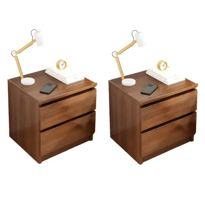 Modern Wood White Bedside Nightstand Drawer Storage Image - 26