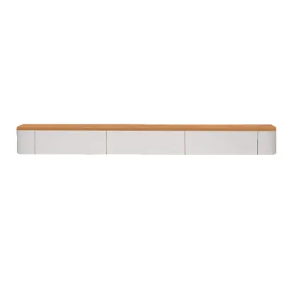 Traditional Wooden Mueble Flotante Para TV Stand with Drawers Image - 2
