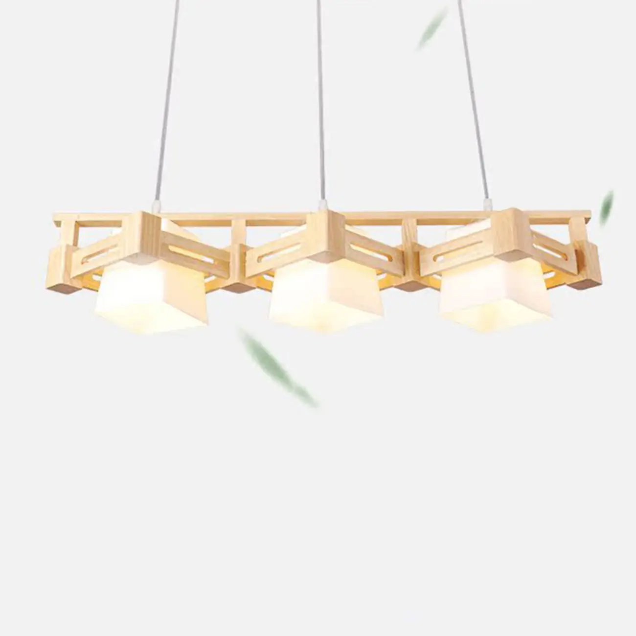 Adjustable Large Wood LED Pendant Light Image - 4 | homeyfad