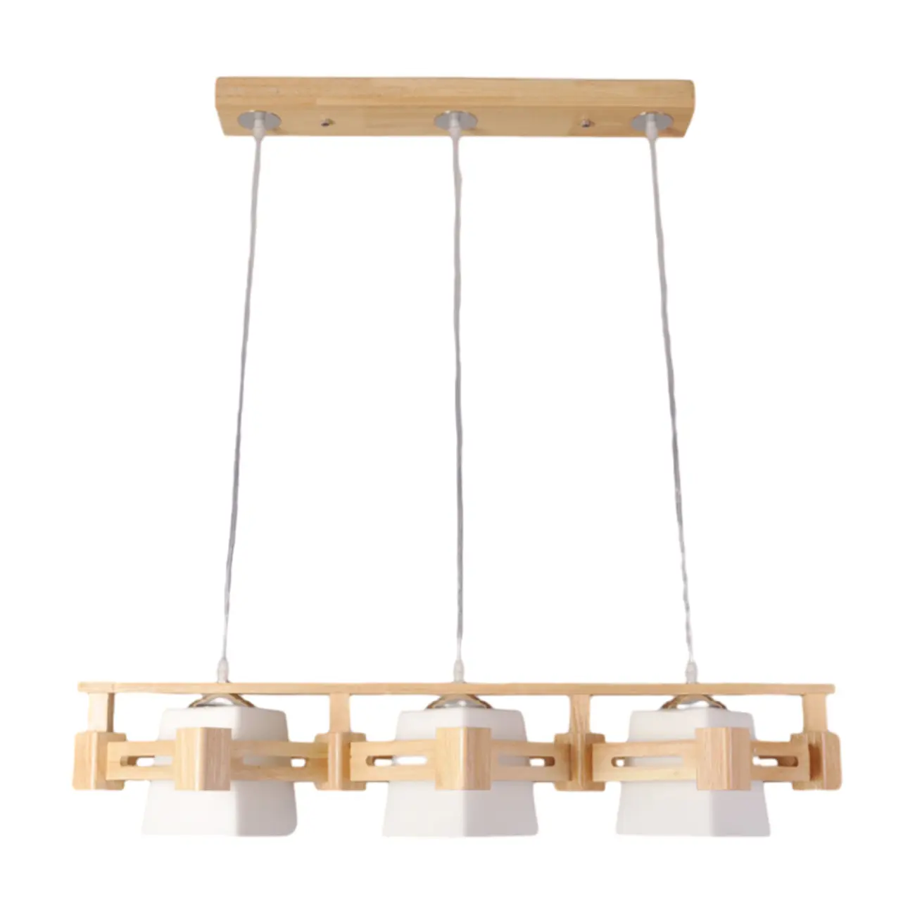 Adjustable Large Wood LED Pendant Light Image - 5 | homeyfad