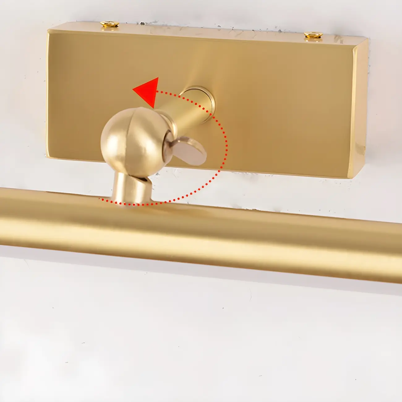Stylish Gold Metal Tube Vanity Light with Warm LED for Bathroom Image - 7 | homeyfad