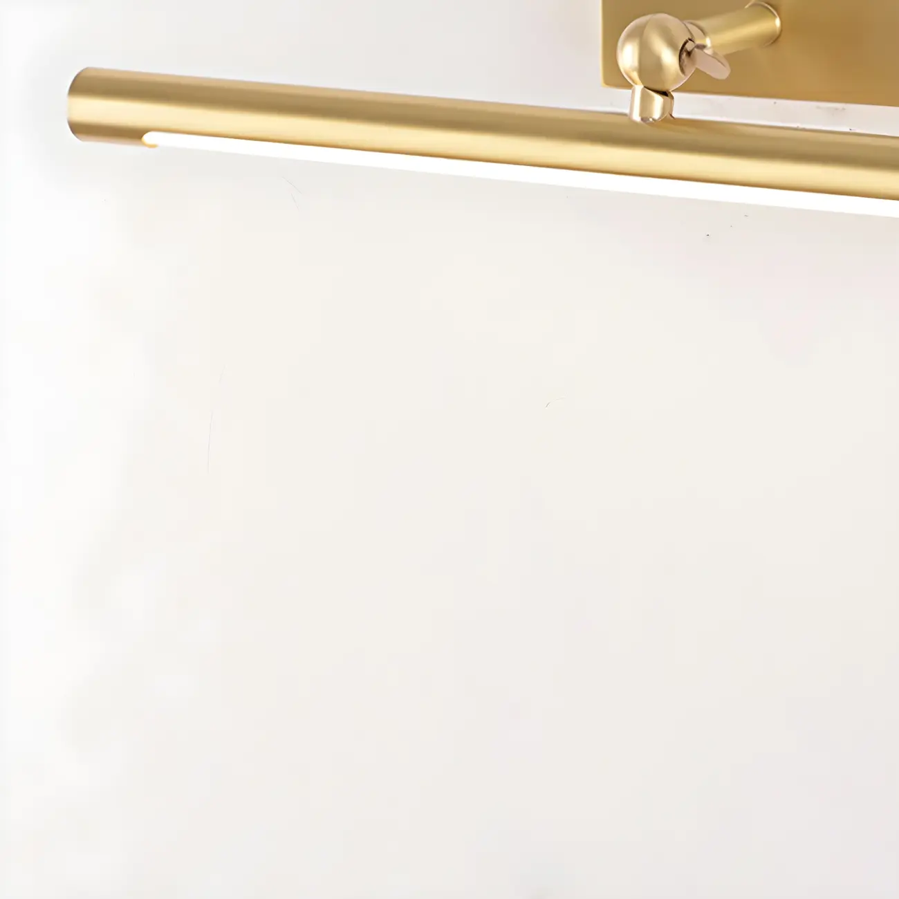 Stylish Gold Metal Tube Vanity Light with Warm LED for Bathroom Image - 8 | homeyfad