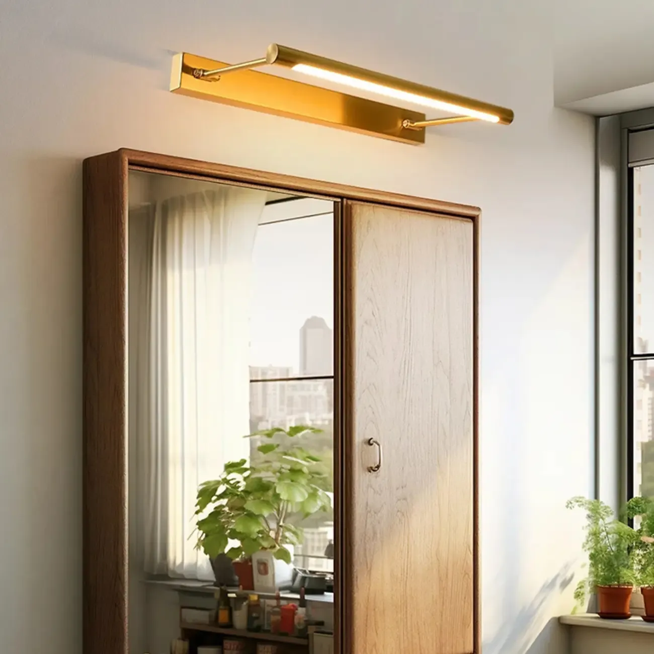 Nordic LED Vanity Light with Acrylic Shade and Warm Light - HomeyFad