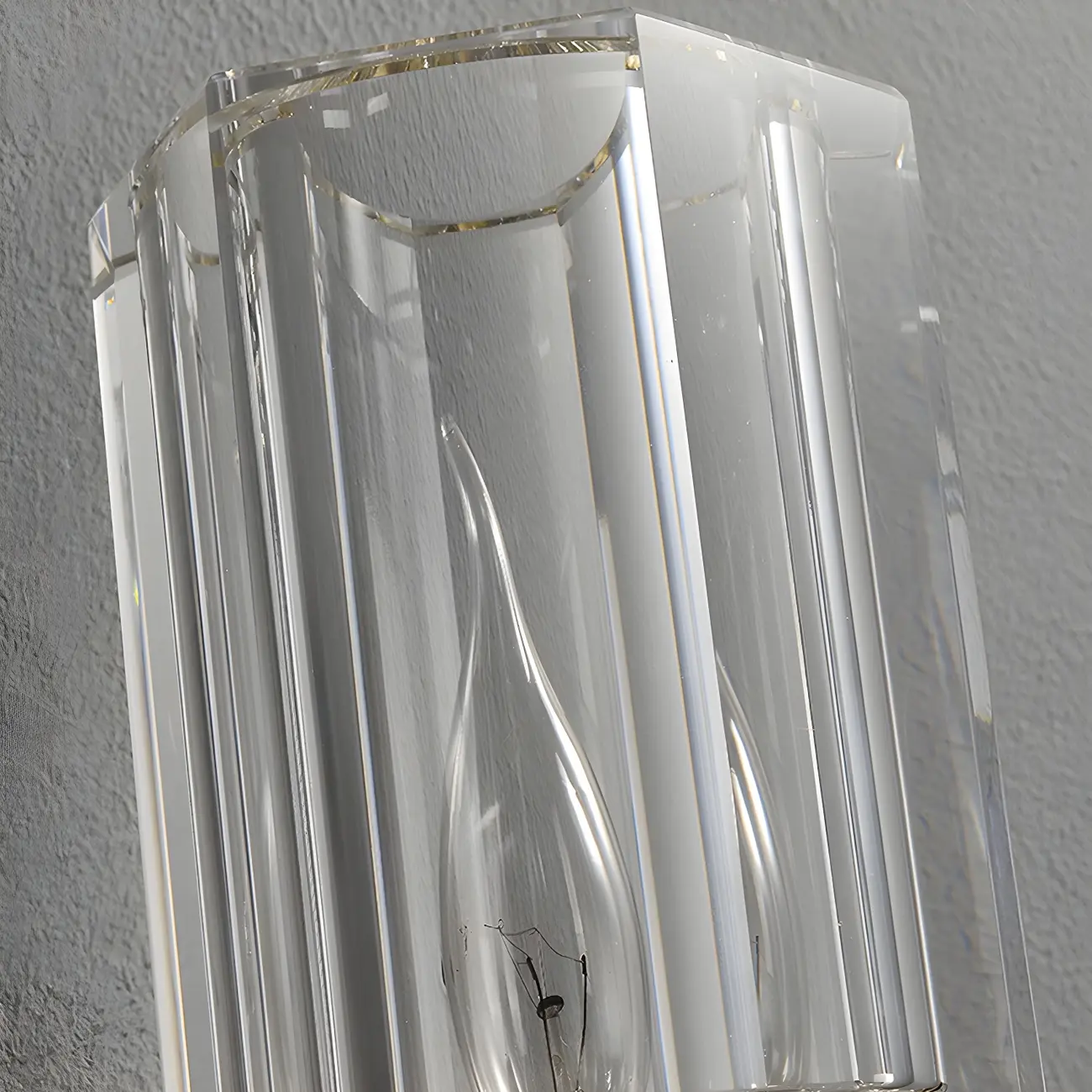 Elegant Metal Vanity Light with Crystal Shade for Bathroom Image - 10 | homeyfad