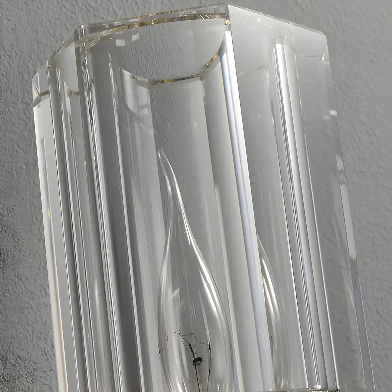 Elegant Metal Vanity Light with Crystal Shade for Bathroom Image - 10