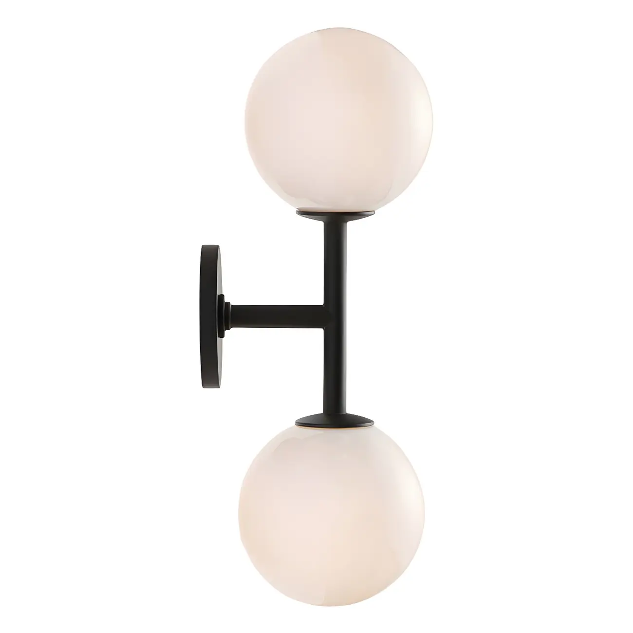 Modern 2-Light Up Down Globe Glass Vanity Light | homeyfad