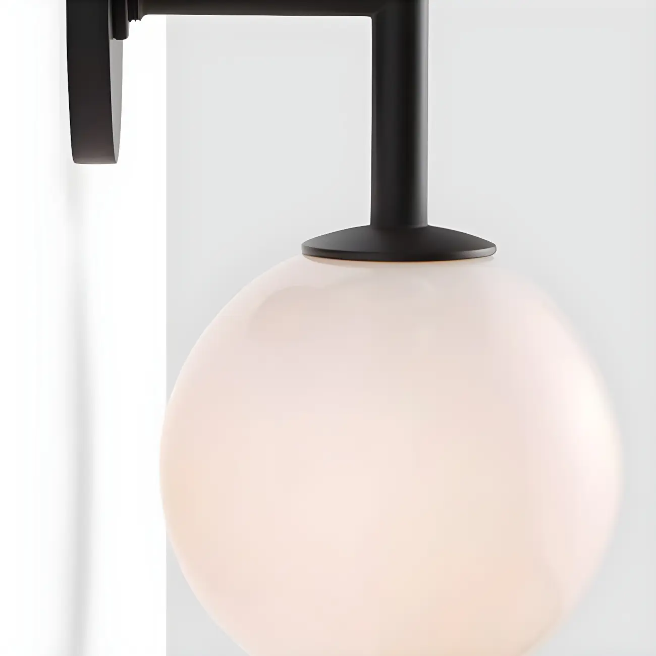 Modern 2-Light Up Down Globe Glass Vanity Light | homeyfad