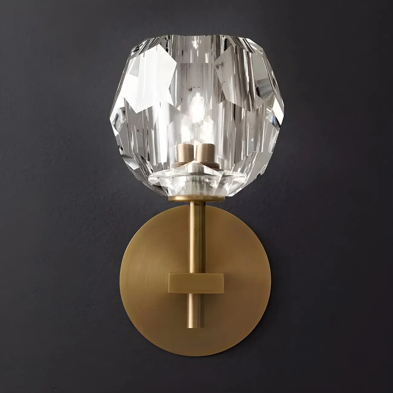 Modern Gold Crystal Vanity Light for Bathroom Wall Image - 8 | homeyfad