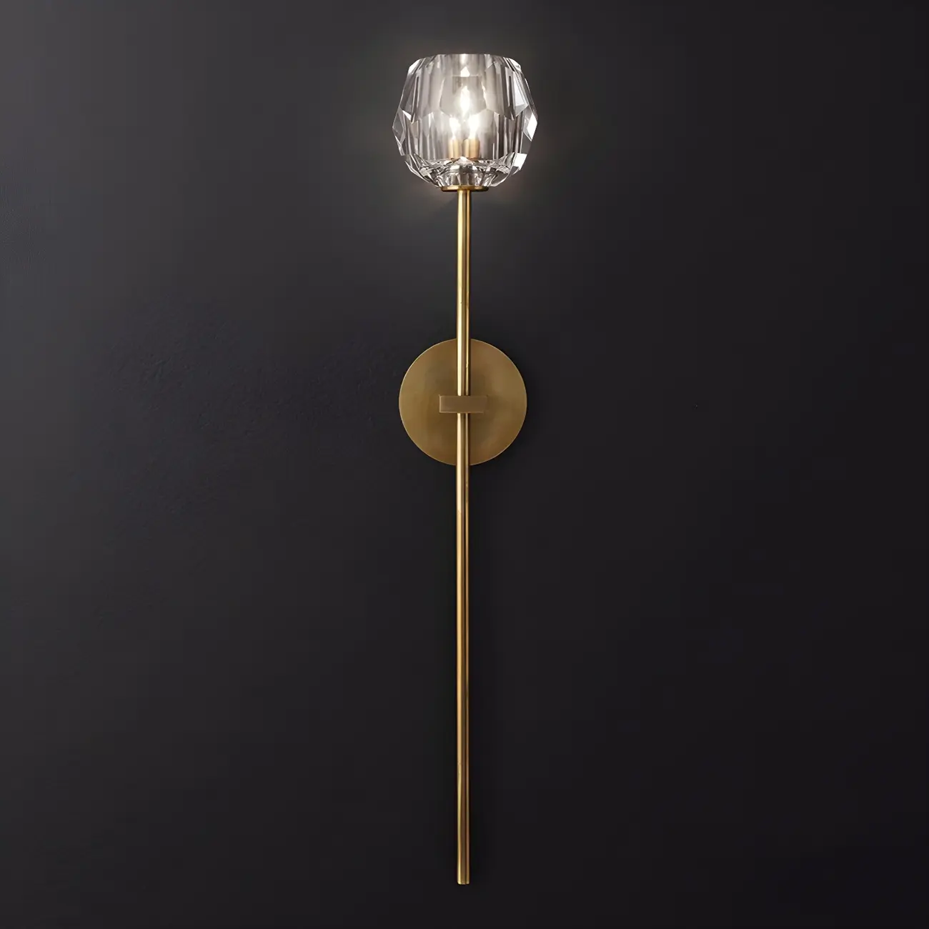 Modern Gold Crystal Vanity Light for Bathroom Wall Image - 9 | homeyfad