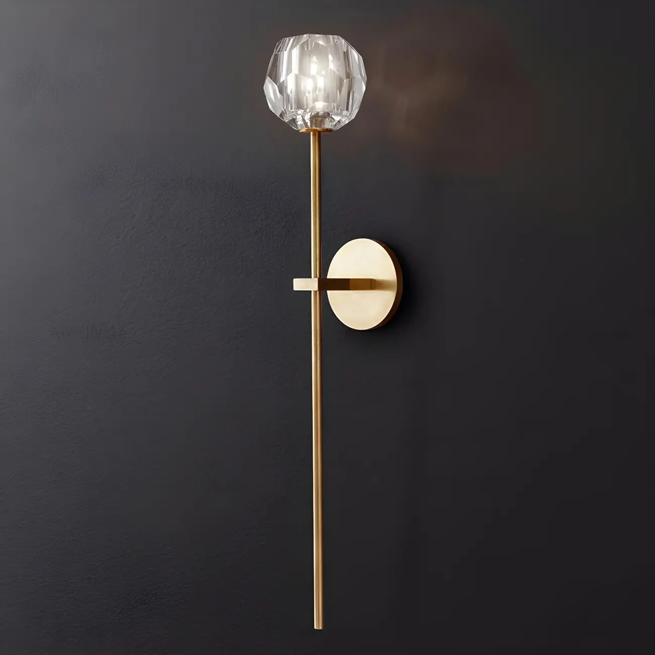 Modern Gold Crystal Vanity Light for Bathroom Wall Image - 10 | homeyfad