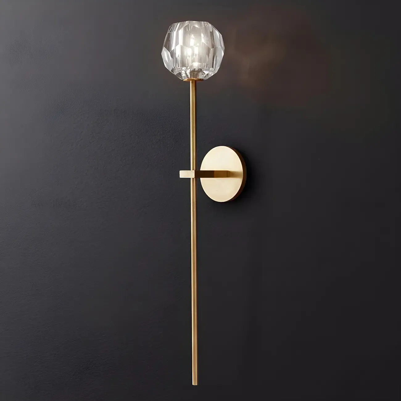 Modern Gold Crystal Vanity Light for Bathroom Wall Image - 10