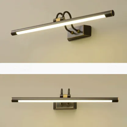 Classic Metal Tube Vanity Light with Integrated LED for Bathroom Image - 11
