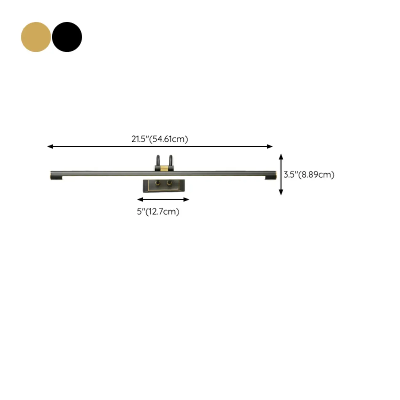 Classic Metal Tube Vanity Light with Integrated LED for Bathroom Image - 18