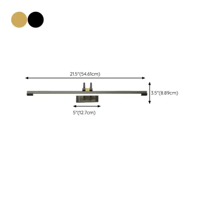 Classic Metal Tube Vanity Light with Integrated LED for Bathroom Image - 18