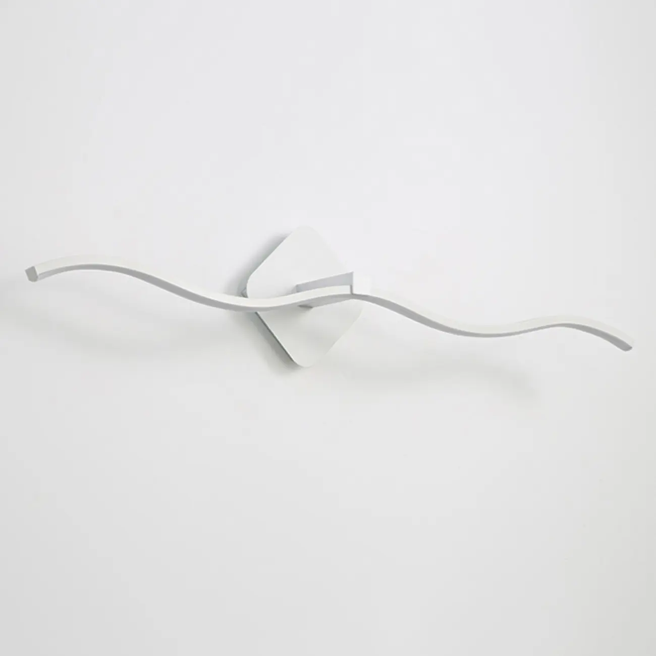 Modern Metal Wave Vanity Light with Integrated LED for Bathroom Image - 11 | homeyfad