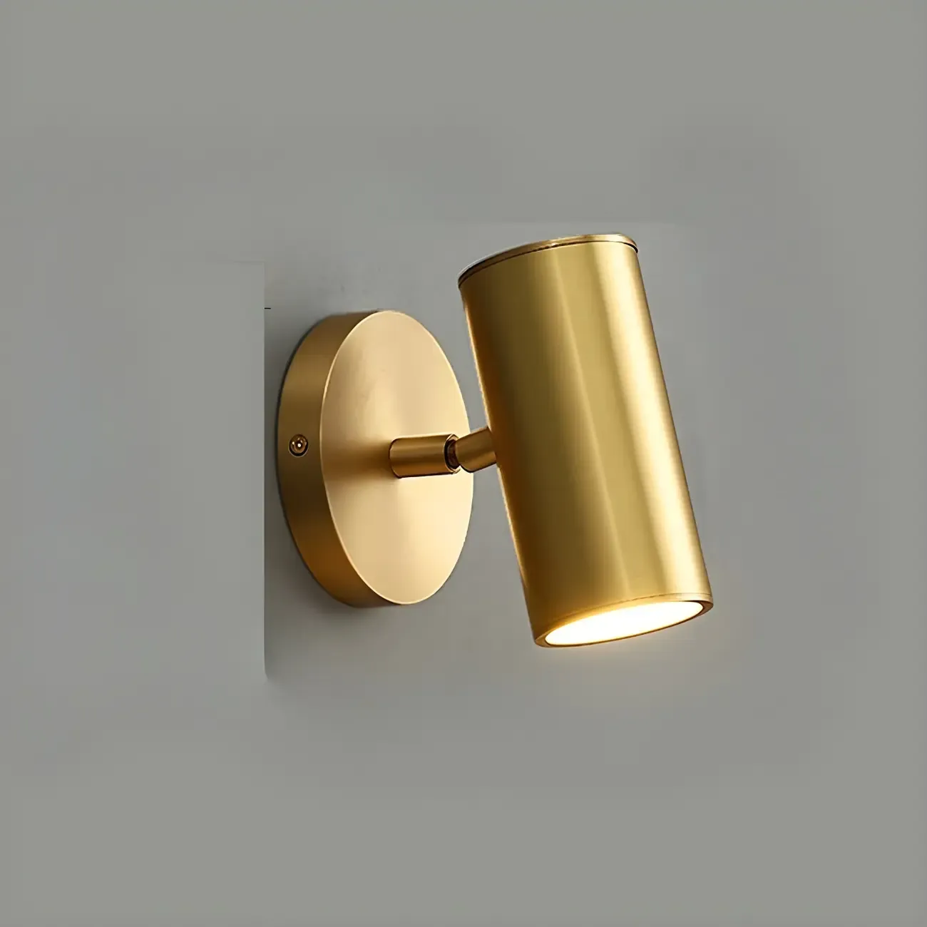 Stylish Metal Vanity Light with Copper Shade for Bathroom Image - 6