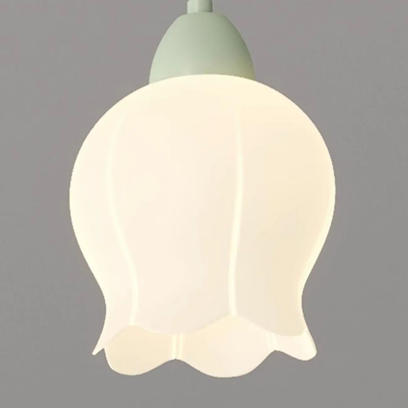 Modern Large Green Glass Bell Pendant Lights for Kitchen Image - 8 | homeyfad