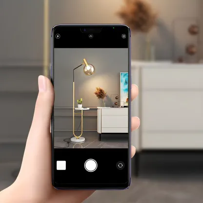 Modern Metal Globe Glass Arc Floor Lamp with Table