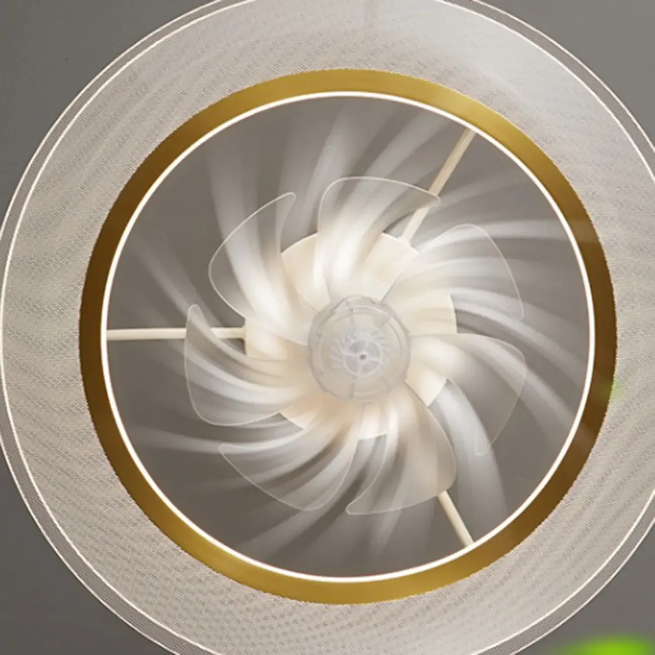 22.5-Inch Simple White Flush Mount Ceiling Fan with Light Remote