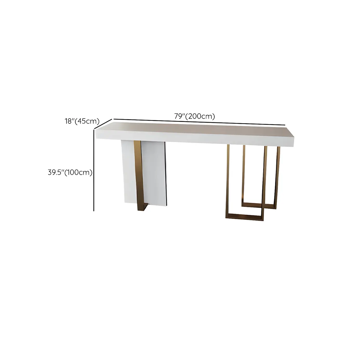 Glam White Faux Marble Gold Legs Bar Tables Image - 16 | homeyfad