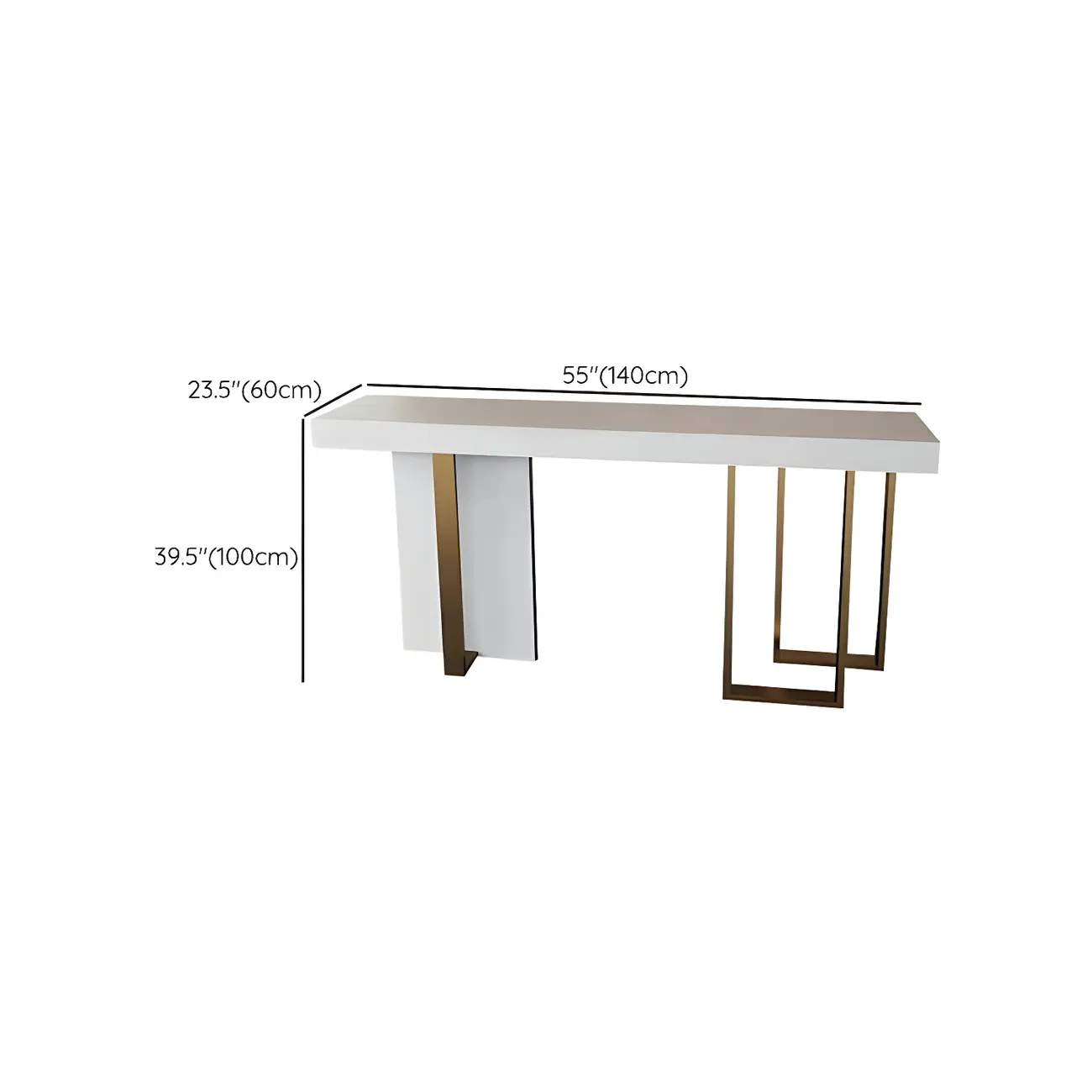 Glam White Faux Marble Gold Legs Bar Tables Image - 19 | homeyfad