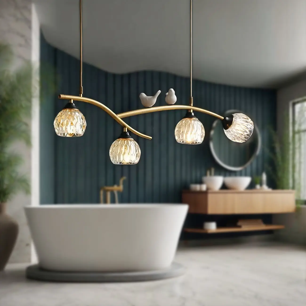 Modern Crystal Decorative Birds Pendant Light Image - 12 | homeyfad