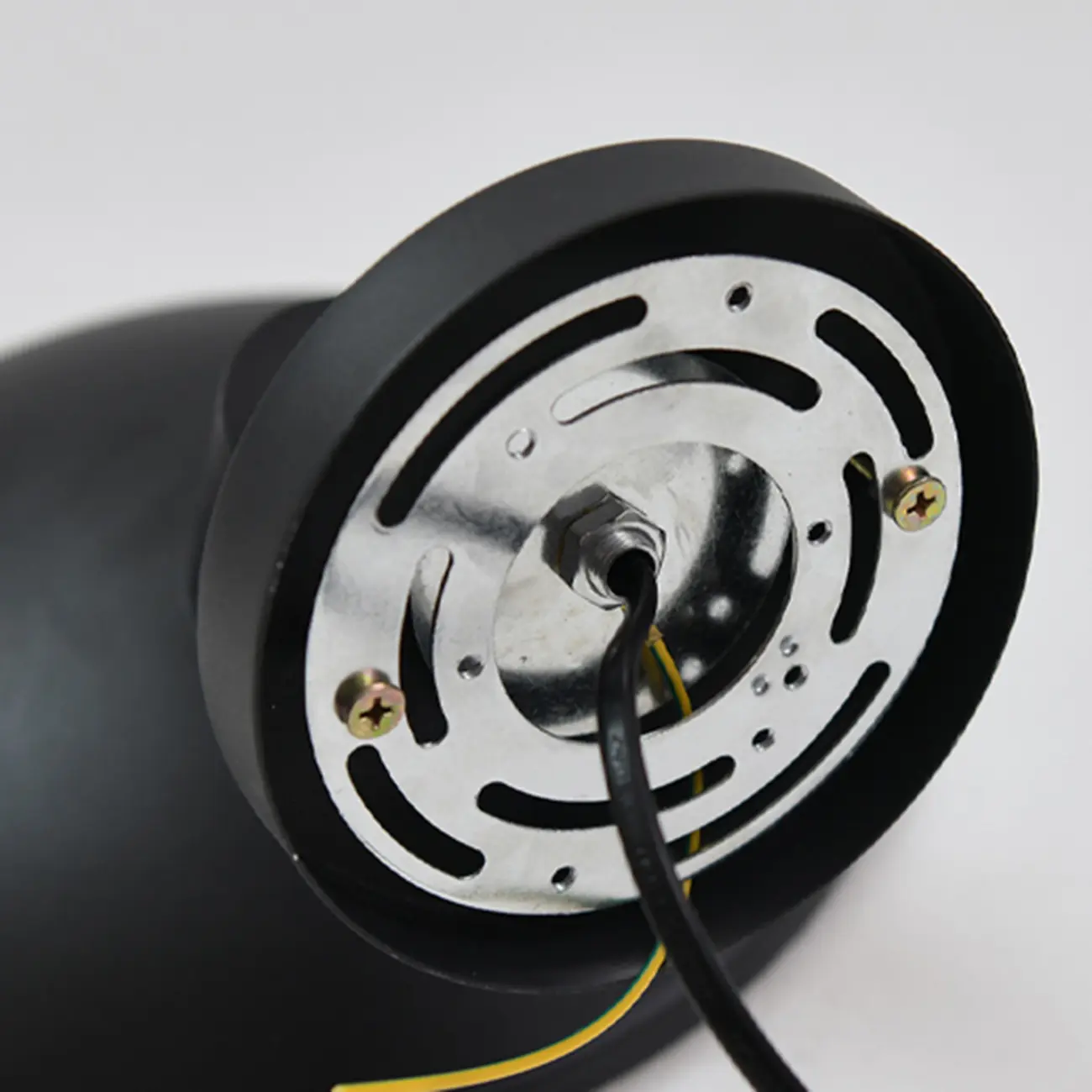 Mini Modern Metal Black Dome LED Outdoor Wall Light | homeyfad