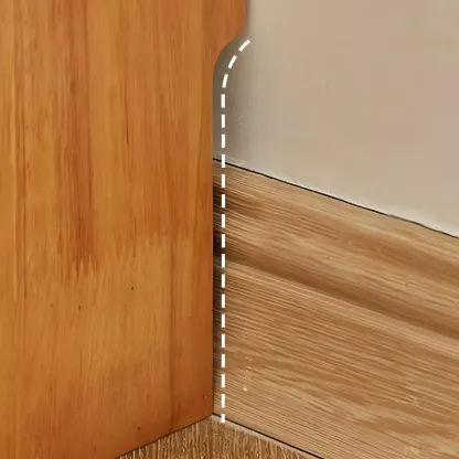 Scandinavian Light Wood 2-Shelf Bookcase with Drawers Image - 12