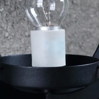 Industrial Modern LED Wall Light with Glass Shade Outdoors Image - 13