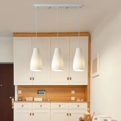 Modern Resin Geometric Pendant Light for Kitchen Image - 4