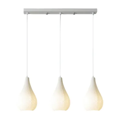 Modern Resin Geometric Pendant Light for Kitchen Image - 5