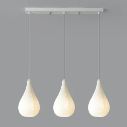 Modern Resin Geometric Pendant Light for Kitchen Image - 7