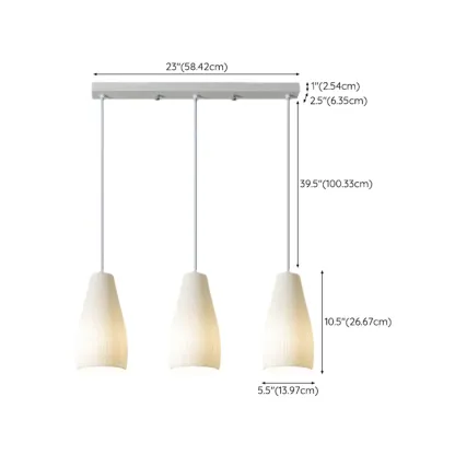 Modern Resin Geometric Pendant Light for Kitchen Image - 14