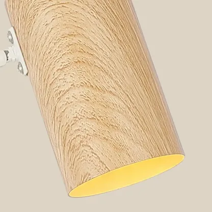 White and Black Metal Swing Arm Wall Light with Cylindrical Shade Image - 8