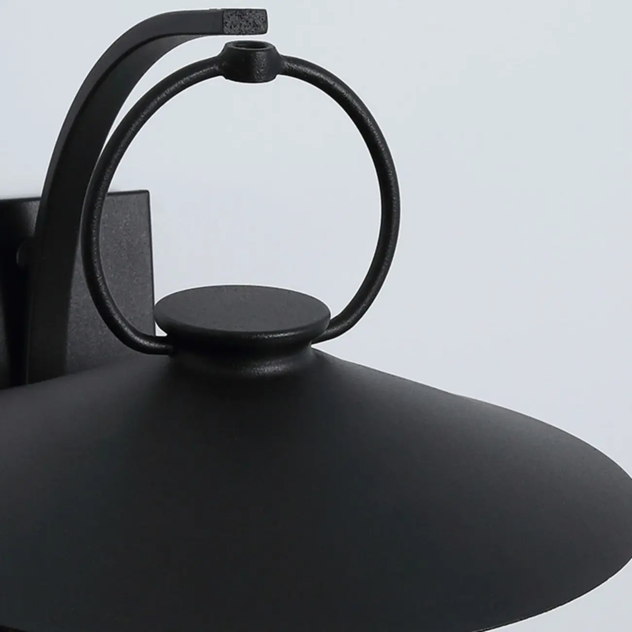 Mini Industrial Metal Outdoor Wall Light Cylinder Glass Lantern Image - 5 | homeyfad