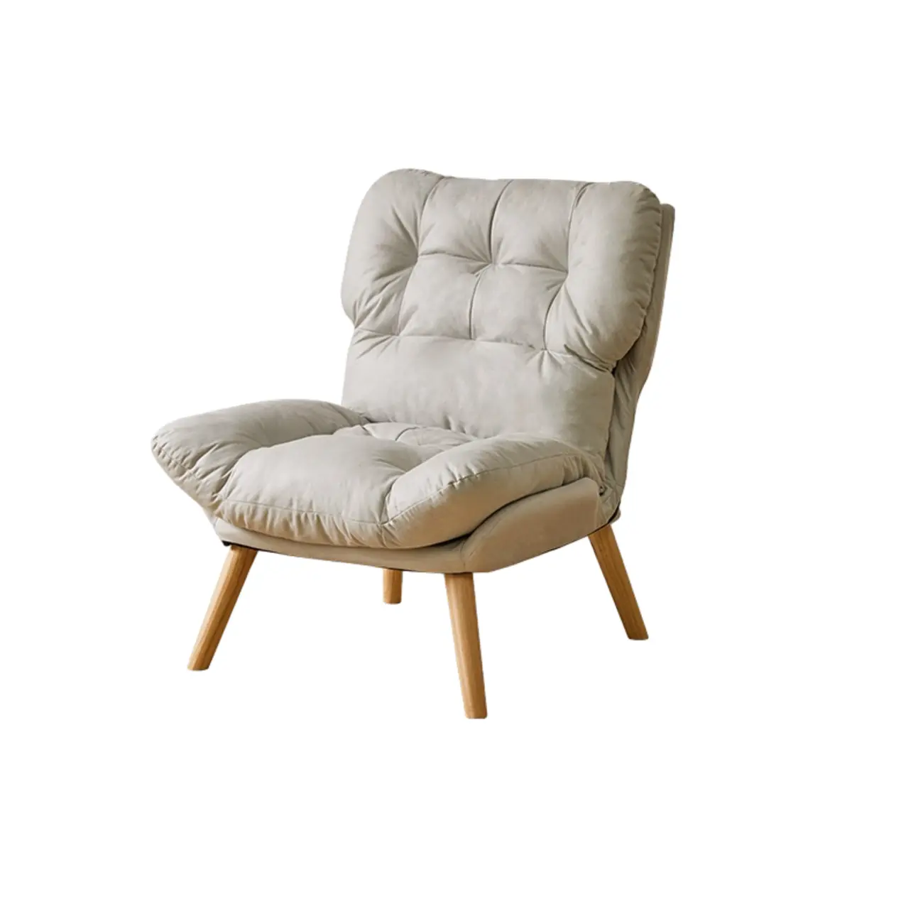 Modern Faux Leather Accent Chair with Ottoman for Living Room Image - 9 | homeyfad