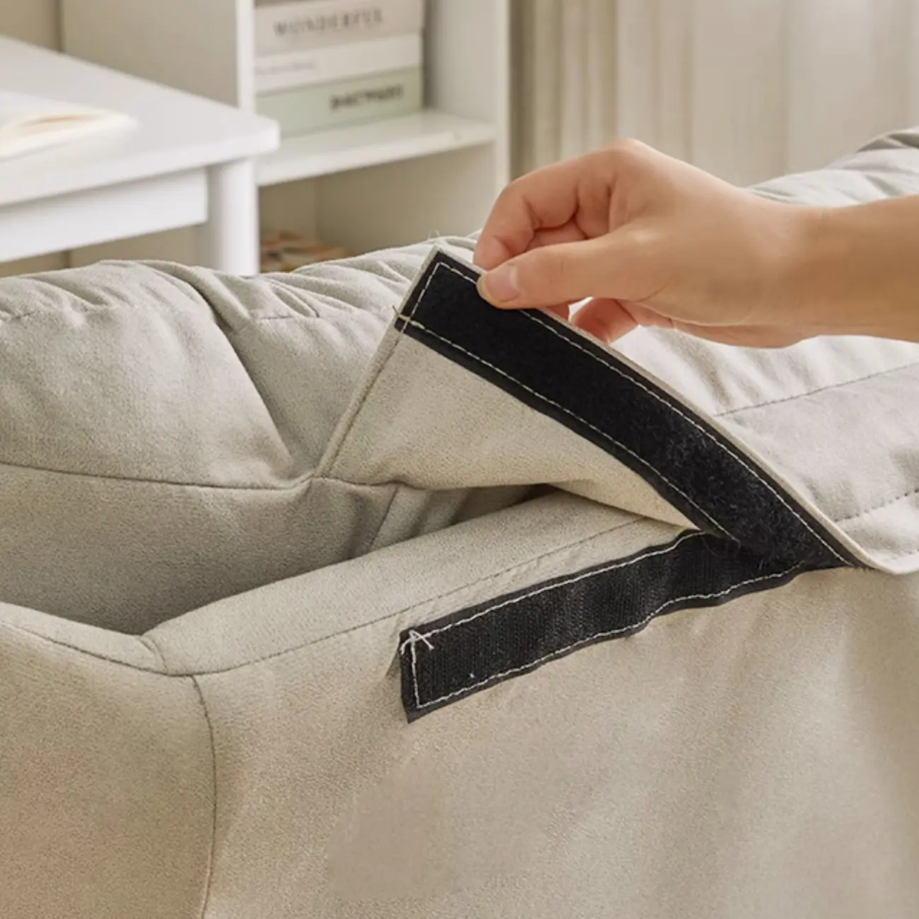 Modern Faux Leather Accent Chair with Ottoman for Living Room Image - 11 | homeyfad