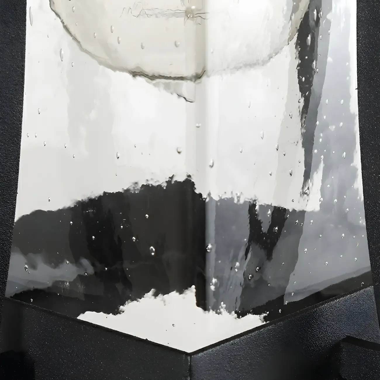 Industrial Metal Geometric Glass Lantern Outdoor Wall Light Image - 10