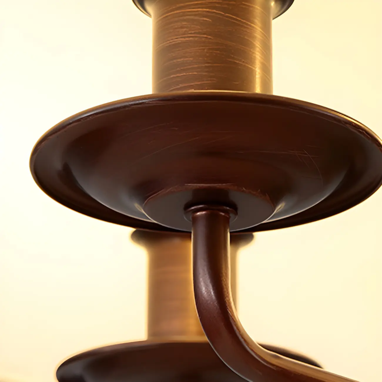 White Fabric Drum Bronze Modern Chandelier Light Image - 14 | homeyfad