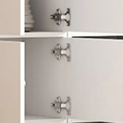 Simple Rectangular White Modular Wooden Bookcase Image - 17