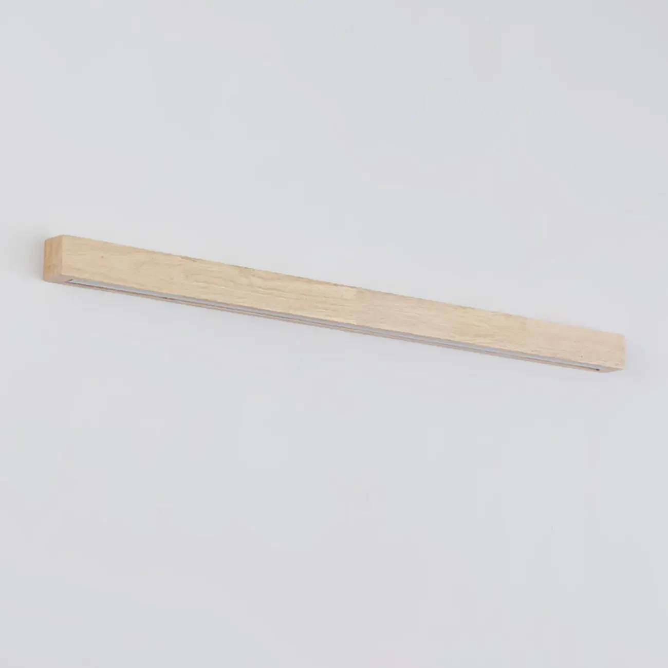 Modern Wood LED Vanity Light with Acrylic Shade Image - 8