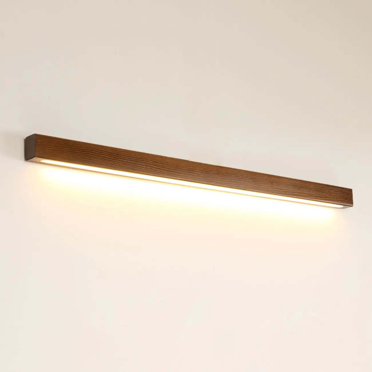 Modern Wood LED Vanity Light with Acrylic Shade Image - 9 | homeyfad