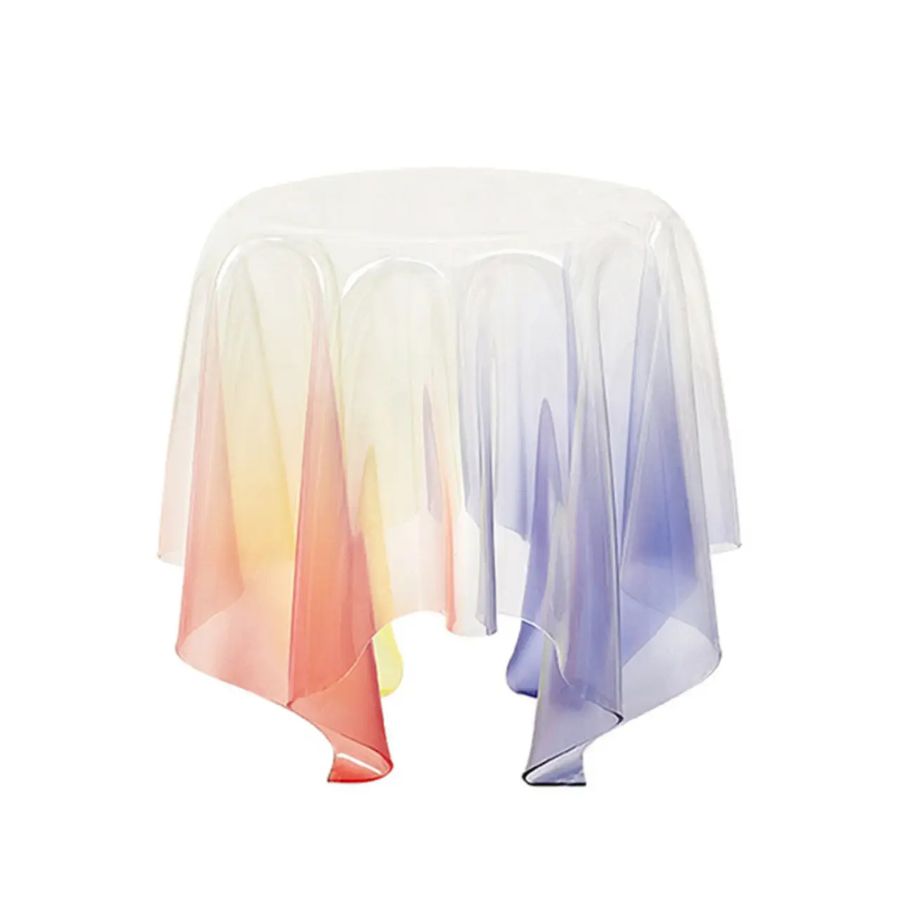 Stylish Plastic Round Acrylic End Table for Living Room Image - 19 | homeyfad