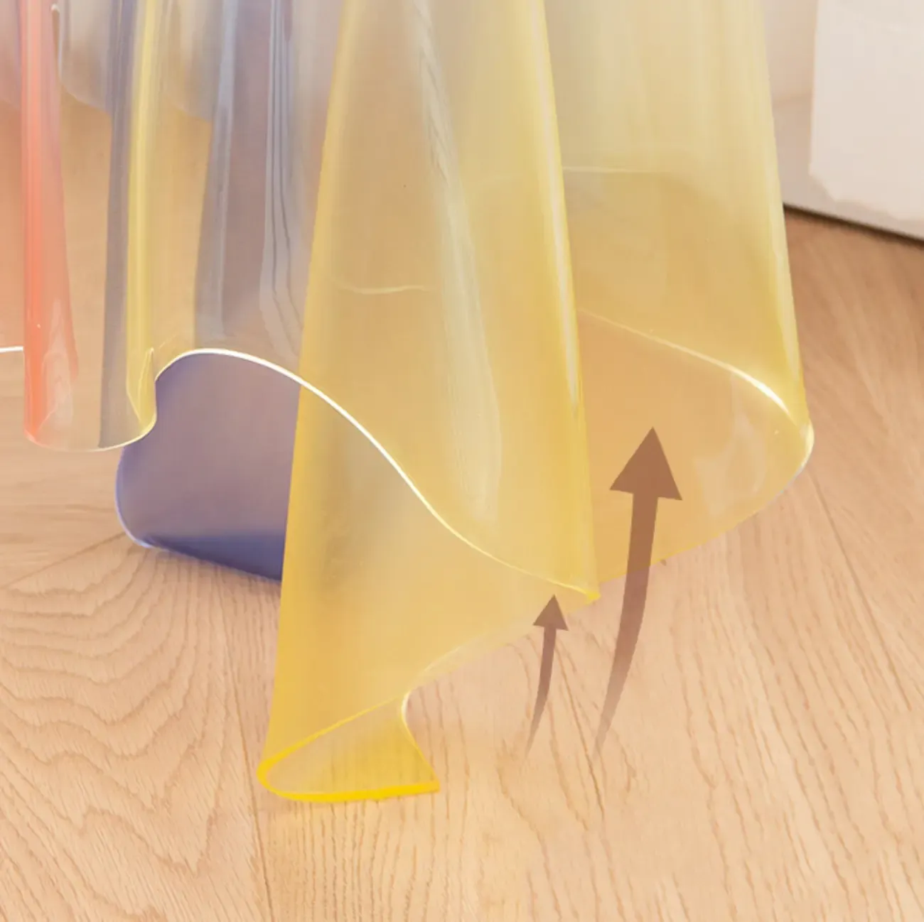 Stylish Plastic Round Acrylic End Table for Living Room Image - 6