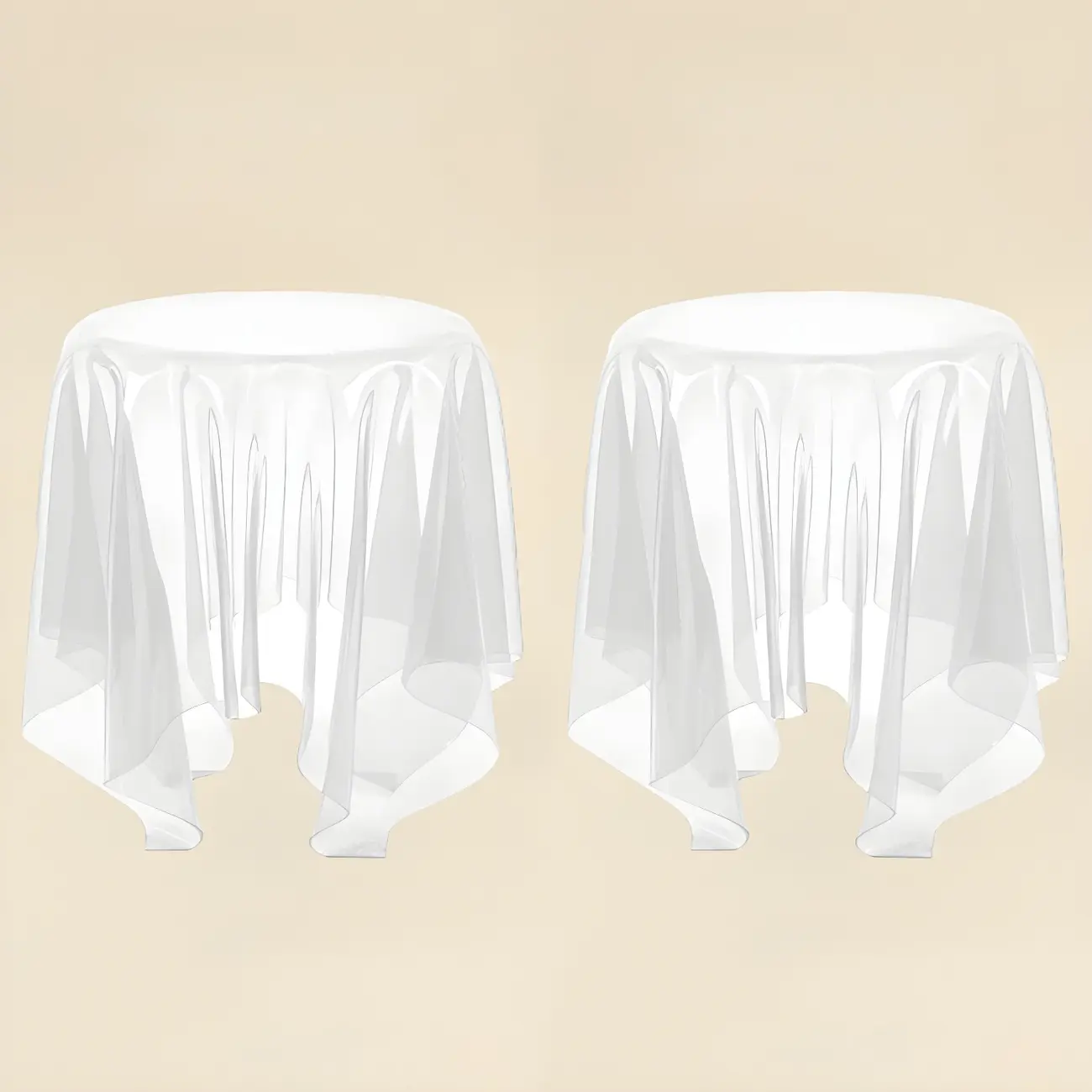 Stylish Plastic Round Acrylic End Table for Living Room Image - 21 | homeyfad