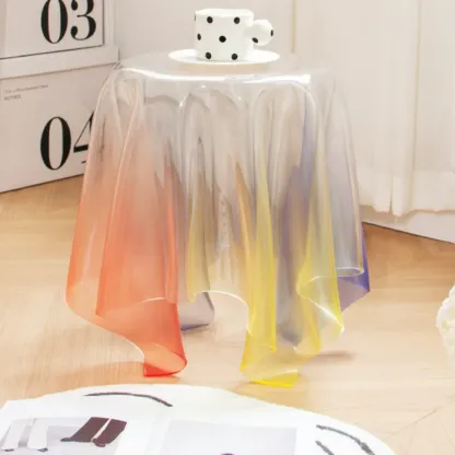Stylish Plastic Round Acrylic End Table for Living Room Image - 10