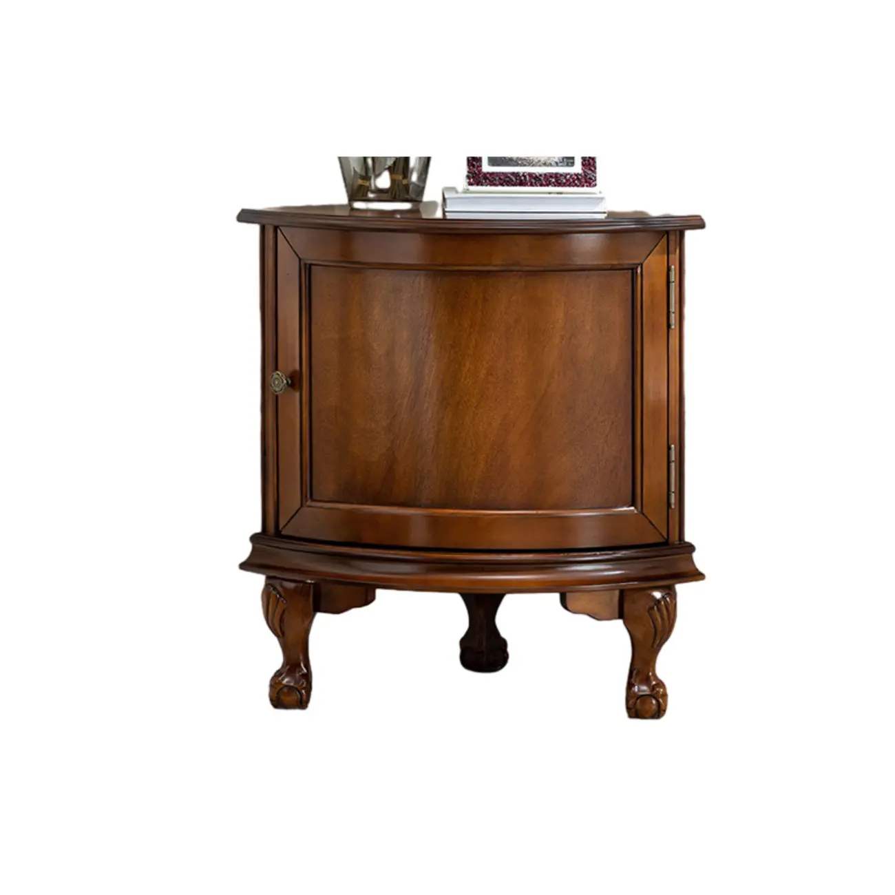 Traditional Wood Medium Floor Corner Wine Cabinets Image - 9 | homeyfad